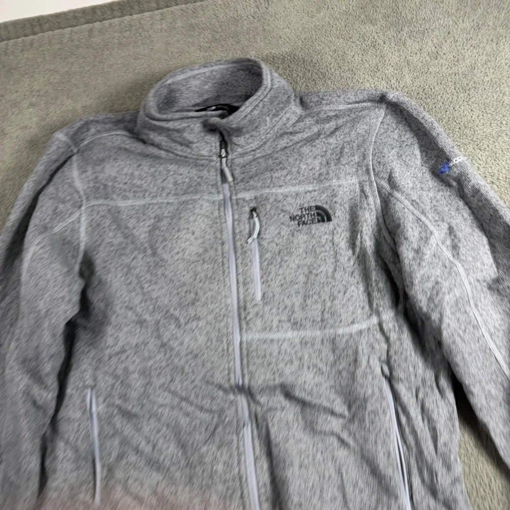 The North Face Mens Gordon Lyons Full Zip Fleece Jacket Grey Heather Large L